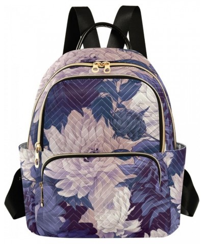 Butterfly Truck with Colorful Flowers Women Backpack, Women's Travel Backpack, Casual Backpack Women, S Purple Beige Premium ...