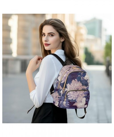 Butterfly Truck with Colorful Flowers Women Backpack, Women's Travel Backpack, Casual Backpack Women, S Purple Beige Premium ...