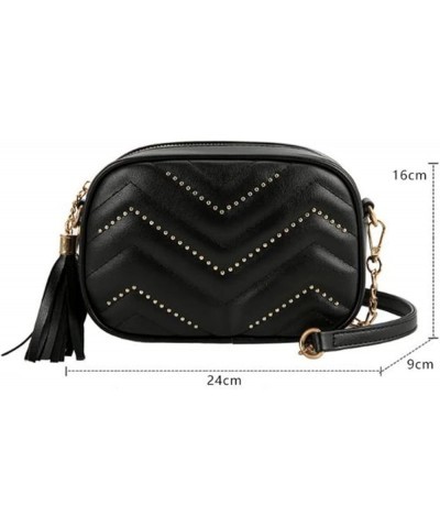 Women's Bag PU Leather Solid Color Shoulder Bag Tassel Bag Pendant Shoulder Bag PU Crossbody Pouch White $24.83 Shoulder Bags