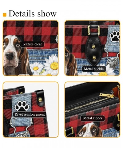 Personalized Basset Hound Dog Handbags, Custom Name Dog Leather Bags, Purses, Shoulder Bag, Gift For Dog Mom Dog Lover Style ...