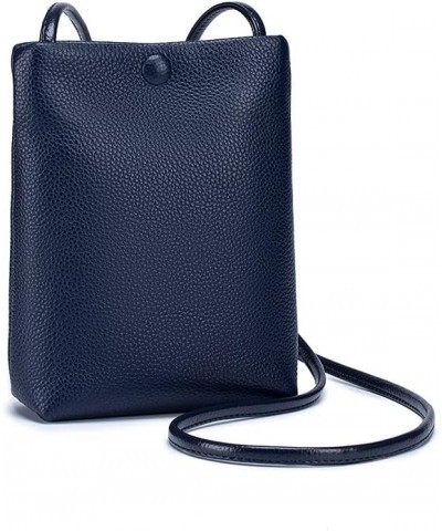 Women Small Cell Phone Bag,Soft Leather Crossbody Shoulder Bag Cell Phone Purse Pouch Case Wallet Blue $16.09 Crossbody Bags