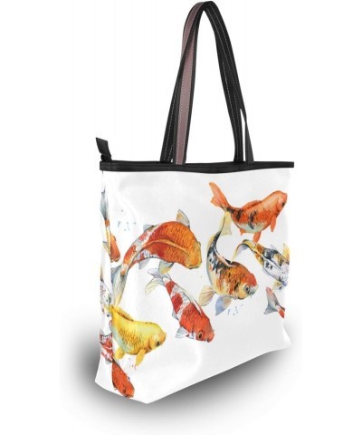 My Daily Women Tote Shoulder Bag Koi Carp Fish Handbag $14.30 Shoulder Bags