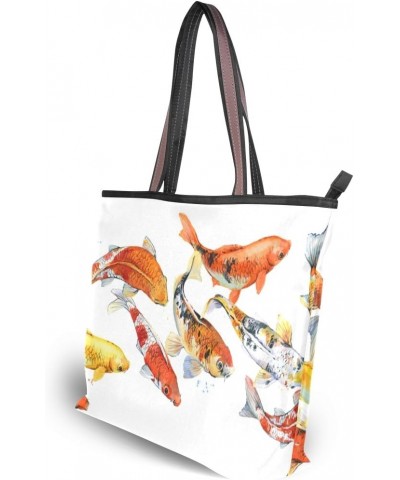 My Daily Women Tote Shoulder Bag Koi Carp Fish Handbag $14.30 Shoulder Bags