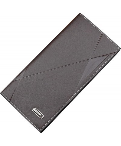 Car Wallet Registration Insurance Fashion Stripe Long Wallet Artificial Leather Solid Color Men (Black, One Size) A One Size ...