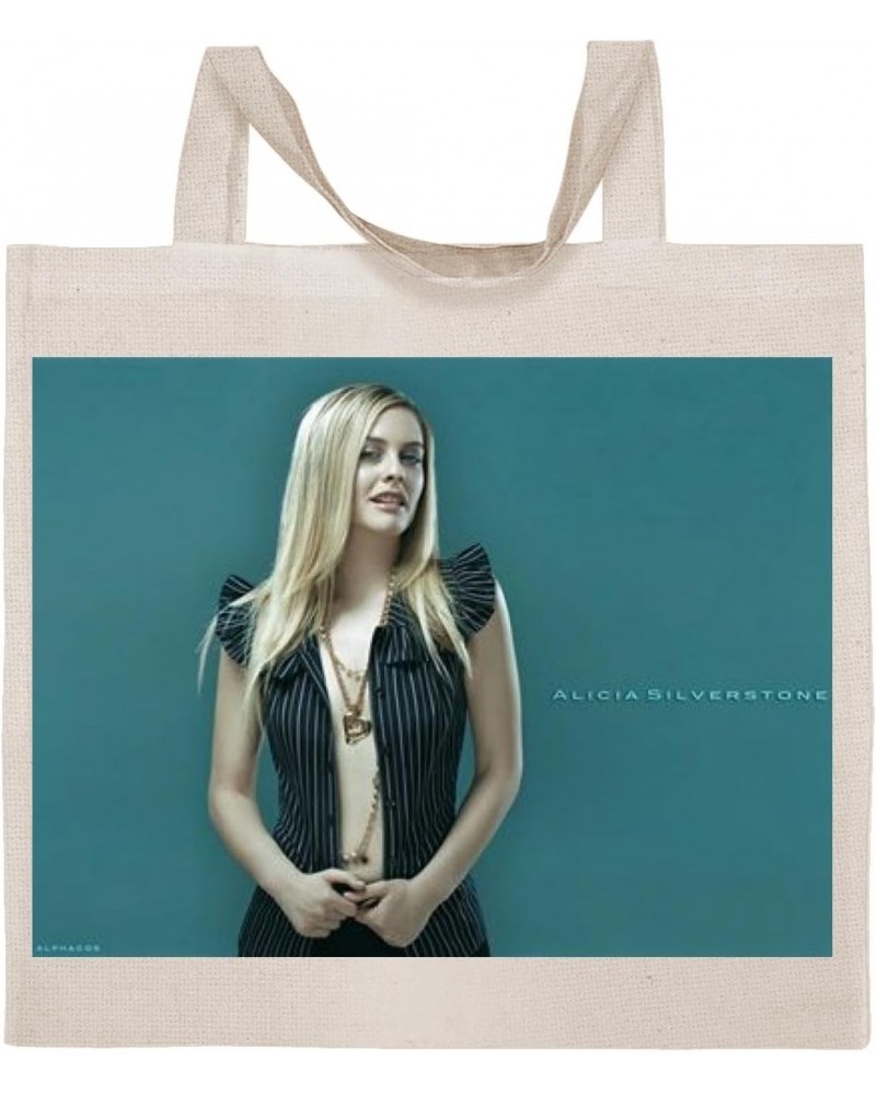 Alicia Silverstone - Cotton Photo Canvas Grocery Tote Bag IDPP159694 $21.94 Totes