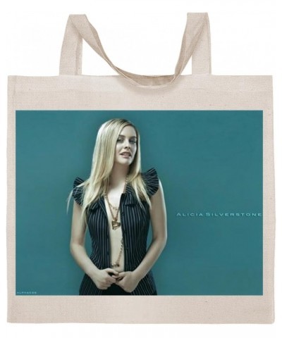 Alicia Silverstone - Cotton Photo Canvas Grocery Tote Bag IDPP159694 $21.94 Totes