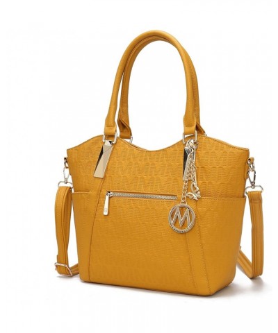 Signature Tote Bag for Women, Vegan Leather Handbag, Crossbody Top-Handle Ladies Shoulder Bag Purse Hazel Mustard $23.40 Totes