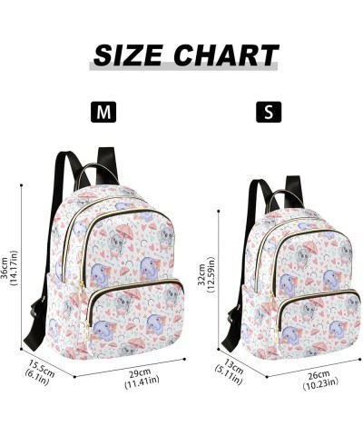 Koala Elephant Cupids Women's Backpack Purse Fashion Travel Anti Theft Backpack Casual Daypack for Work College,M Small $17.8...