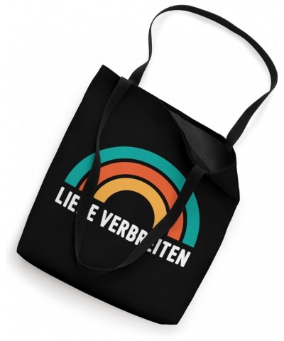 LIEBE VERBREITEN With Rainbow Tote Bag $14.05 Totes