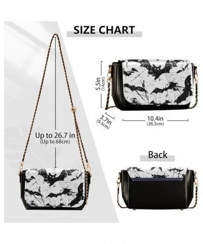 Crossbody Bags for Women Trendy Women's Black Shoulder Bag Small PU Leather Flap Cross Body Bag Handbags Pattern14 $22.54 Cro...