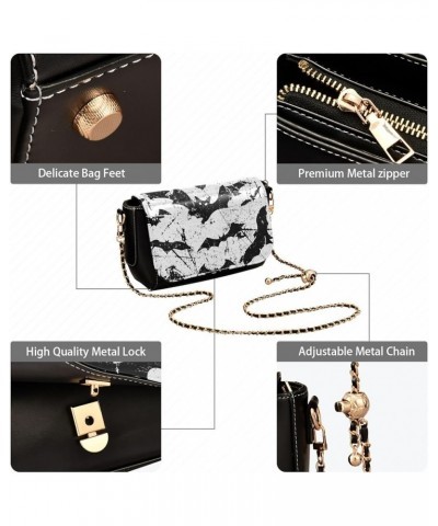 Crossbody Bags for Women Trendy Women's Black Shoulder Bag Small PU Leather Flap Cross Body Bag Handbags Pattern14 $22.54 Cro...