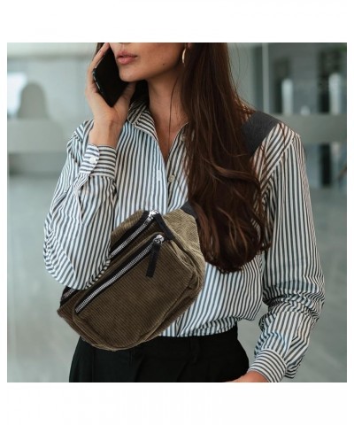 3pcs Corduroy Shoulder Bag Slash Proof Crossbody Bags for Women Travel Mochilas De Mujer Pequeñas Belt Purse Womens Purse Cro...