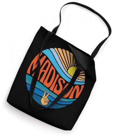 Madison Shirt Vintage Sunset Madison Groovy Tie Dye Tote Bag $16.08 Totes