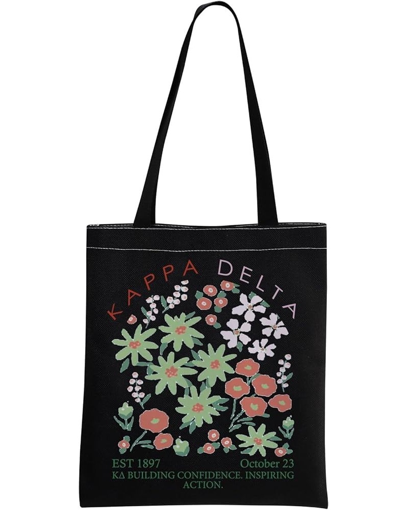 K-D Sorority Gift Big Little Greek Life Gift Sorority Sister Graduation Tote Bag K-D Recruitment Gift K-d Black Tote $9.19 Totes