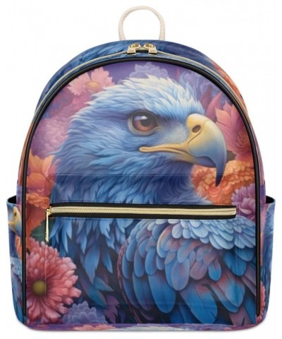 Eagles Floral Backpack Purse for Women PU Leather Lightweight Ladies Shoulder Fashion Satchel Bags Travel Casual Daypack $21....