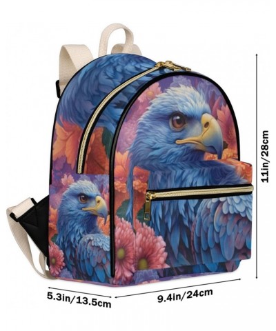 Eagles Floral Backpack Purse for Women PU Leather Lightweight Ladies Shoulder Fashion Satchel Bags Travel Casual Daypack $21....