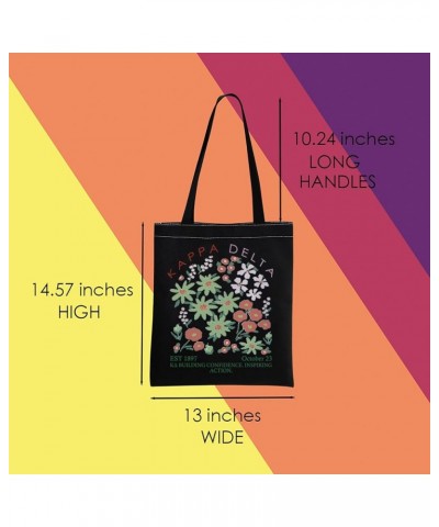 K-D Sorority Gift Big Little Greek Life Gift Sorority Sister Graduation Tote Bag K-D Recruitment Gift K-d Black Tote $9.19 Totes