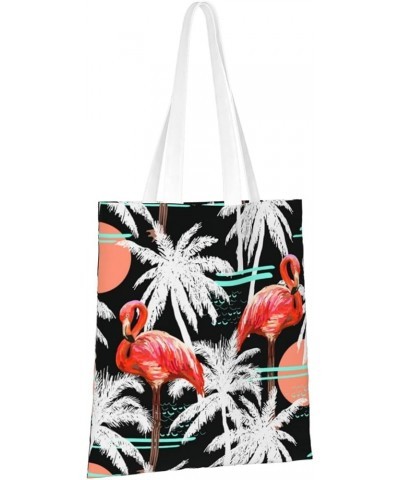 Flamingos Single Shoulder Fashion Canvas Tote Shopping Bags Handbags For Men And Women Flamingos16 $10.93 Totes