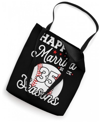 35th Wedding Anniversary Baseball Husband Wife 35 Years Tote Bag $12.72 Totes