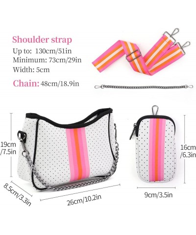 Crossbody Bags For Women,Neoprene Bag,Messenger Bag White $14.21 Totes