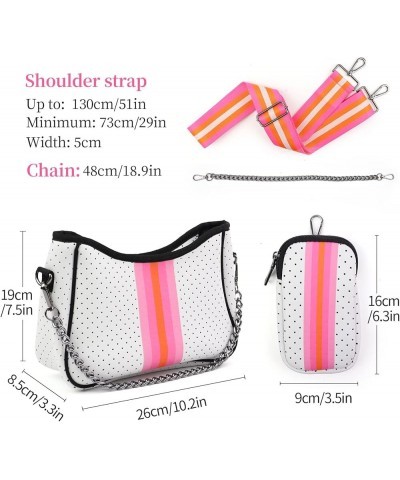 Crossbody Bags For Women,Neoprene Bag,Messenger Bag White $14.21 Totes