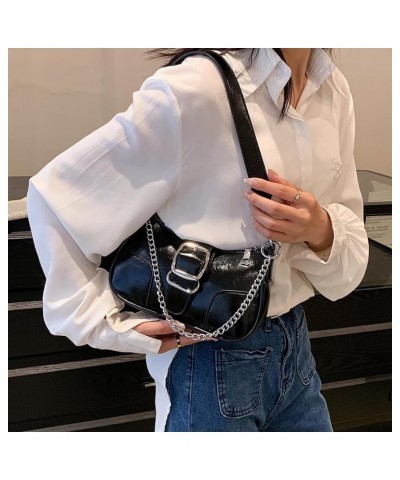 Silver Purse Evening Bag for Women Denim Jean Purse Y2K Shoulder Hobo Handbag Aa-black $13.19 Hobo Bags