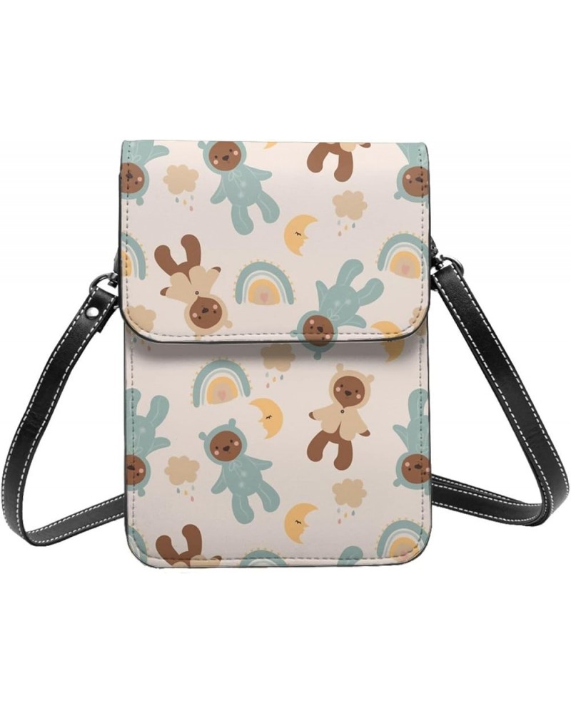 Womens Crossbody Bags Abstract Geometric Pattern Phone Bag Wallet Purses Adjustable Strap Cute Bear Pattern (2) $13.40 Crossb...