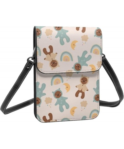 Womens Crossbody Bags Abstract Geometric Pattern Phone Bag Wallet Purses Adjustable Strap Cute Bear Pattern (2) $13.40 Crossb...