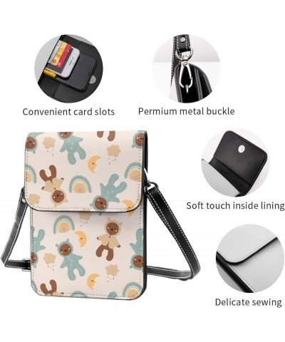 Womens Crossbody Bags Abstract Geometric Pattern Phone Bag Wallet Purses Adjustable Strap Cute Bear Pattern (2) $13.40 Crossb...