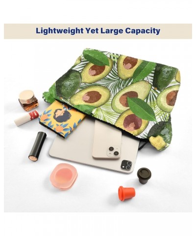 Avocado Tropical Leaves Shoulder Tote Bags for Women Furry Crossbody bag Hobo Handbag Purses for Travel College Work $12.17 T...