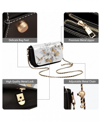 Crossbody Bags for Women Trendy Women's Black Shoulder Bag Small PU Leather Flap Cross Body Bag Handbags Pattern7 $18.44 Cros...