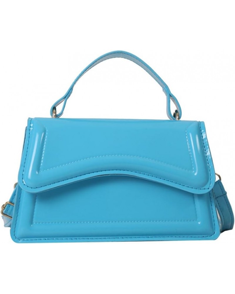 Girls Top Handle Clutch Handbag Cute Purse for Women trendy Small Crossbody Bag Green 1blue $15.97 Totes