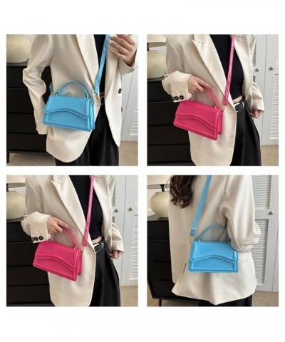 Girls Top Handle Clutch Handbag Cute Purse for Women trendy Small Crossbody Bag Green 1blue $15.97 Totes