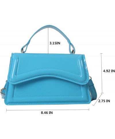 Girls Top Handle Clutch Handbag Cute Purse for Women trendy Small Crossbody Bag Green 1blue $15.97 Totes