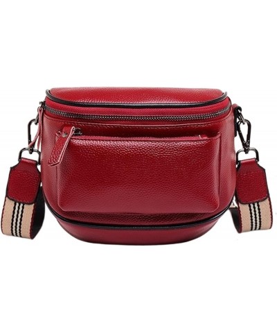 Luxury Genuine Leather Women Bag Handbags Large Capacity Tote Bag Vintage Ladies Shoulder Messenger Bags (Color : Red) $44.92...