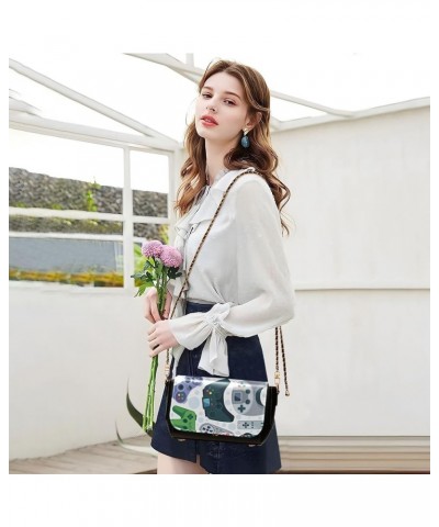 Crossbody Bags for Women Trendy Women's Black Shoulder Bag Small PU Leather Flap Cross Body Bag Handbags Pattern6 $20.08 Cros...