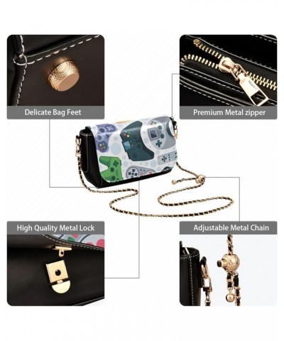 Crossbody Bags for Women Trendy Women's Black Shoulder Bag Small PU Leather Flap Cross Body Bag Handbags Pattern6 $20.08 Cros...