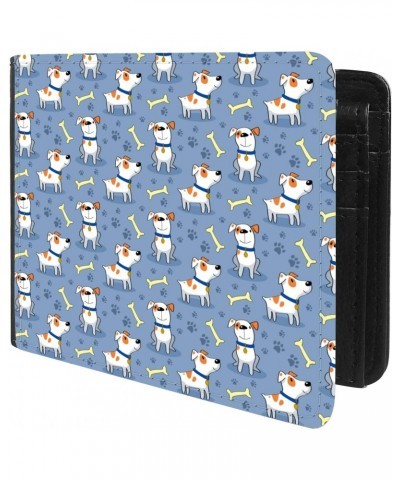 Unique Desige Pattern - Dogs Paws and Bones, Slim Front Pocket Wallet Billfold RFID Blocking $9.17 Wallets