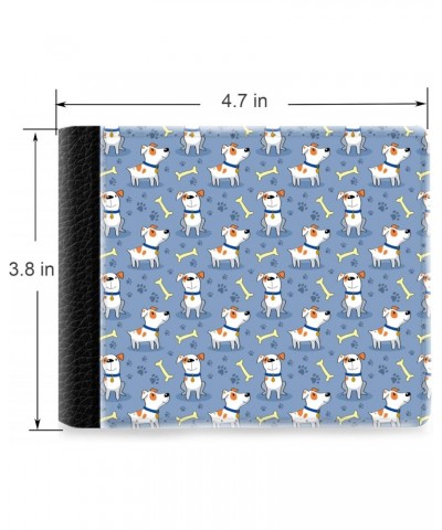 Unique Desige Pattern - Dogs Paws and Bones, Slim Front Pocket Wallet Billfold RFID Blocking $9.17 Wallets