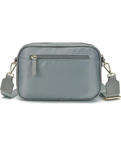 Crossbody Bags for Women Quilted Nylon Travel Shoulder Purse Grey-730 $15.65 Crossbody Bags