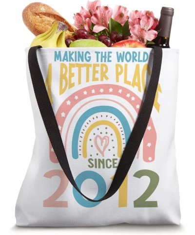 11 Birthday Making the world a better place since 2012 Tote Bag $11.45 Totes