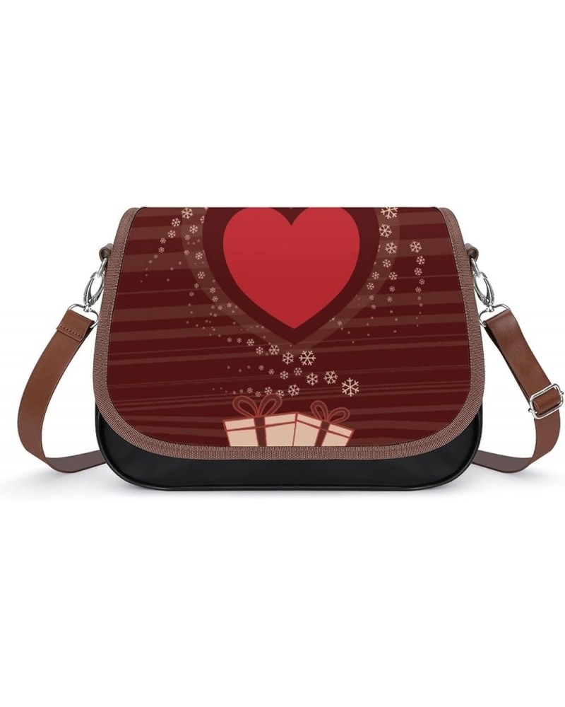 Leather Hobo Bags Women's Crossbody Shoulder Bag Classic City Top Handle Satchels Heart Shape Love Color12 $18.88 Hobo Bags