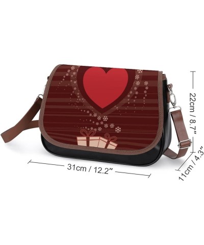 Leather Hobo Bags Women's Crossbody Shoulder Bag Classic City Top Handle Satchels Heart Shape Love Color12 $18.88 Hobo Bags