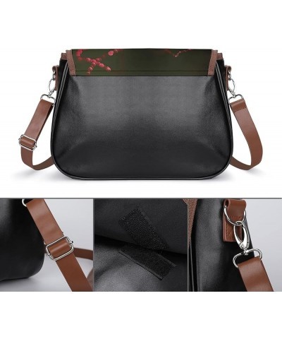 Leather Hobo Bags Women's Crossbody Shoulder Bag Classic City Top Handle Satchels Colorful Kaleidoscopic Color6 $18.48 Hobo Bags