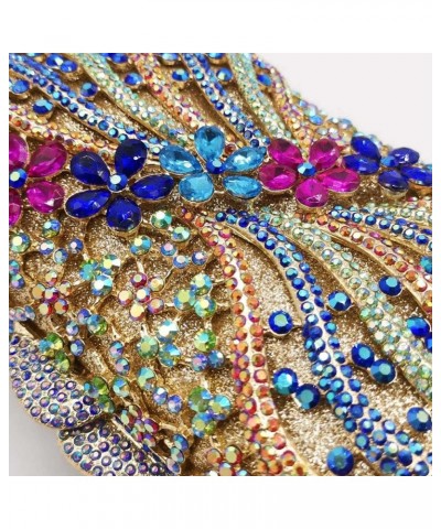 Women Crystal Clutch Evening Bags Wedding Party Rhinestones Handbags Ladies Gala Dinner Purses Multicoloured 8 $46.74 Evening...