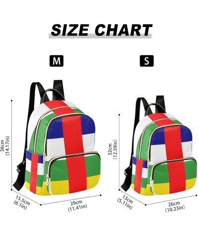 Patriot Women Backpack National Flag Of Central Africa Republic Anti-Theft Travel Backpack with Luggage Belt Lightweight Hand...