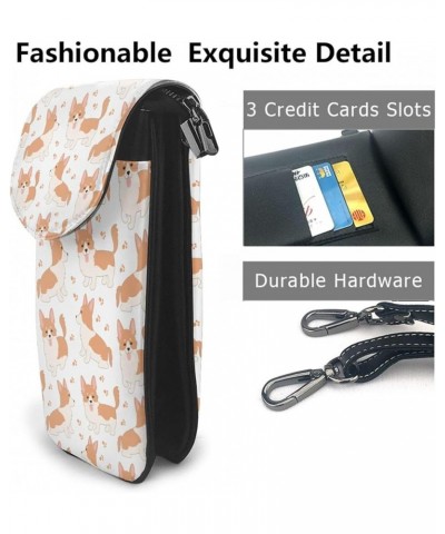 Small Crossbody Phone Bags for Women Leather Cell Phone Purse Lightweight Cell Phone Wallet Girls Corgi Dog $18.27 Crossbody ...