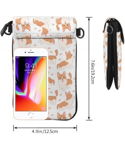 Small Crossbody Phone Bags for Women Leather Cell Phone Purse Lightweight Cell Phone Wallet Girls Corgi Dog $18.27 Crossbody ...