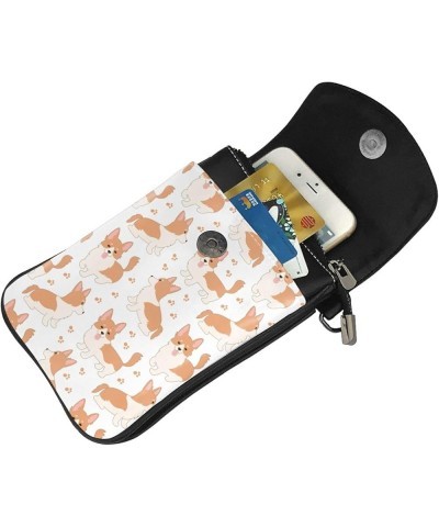 Small Crossbody Phone Bags for Women Leather Cell Phone Purse Lightweight Cell Phone Wallet Girls Corgi Dog $18.27 Crossbody ...