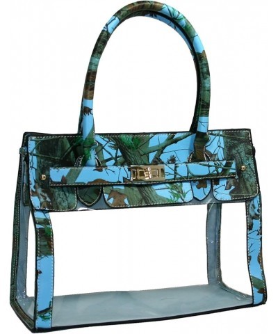 Clear Transparent Tote Purse Beach Bag Handbag Blue/Cam $24.74 Shoulder Bags